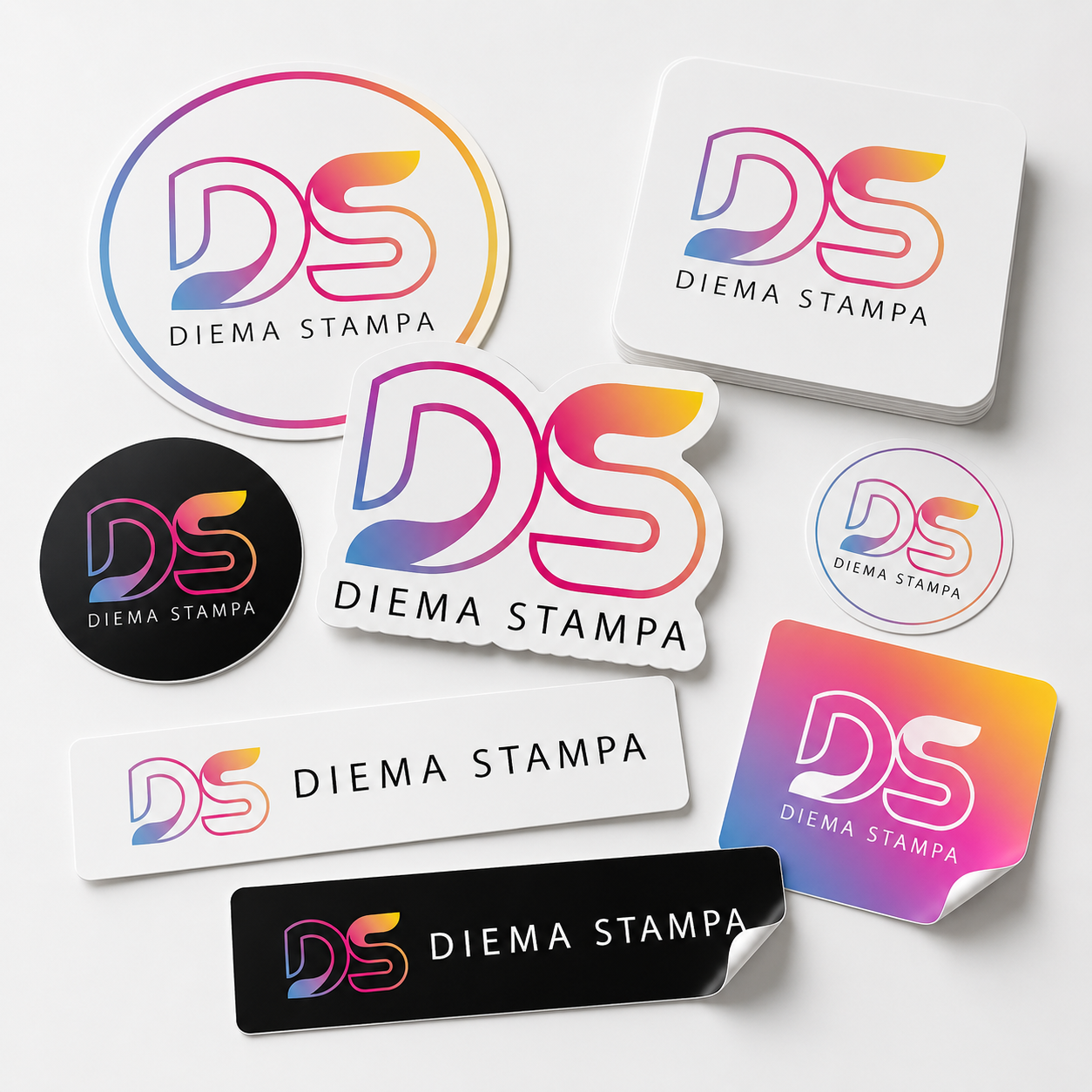 Adesivi personalizzati sagomati
