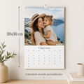 Calendario mensile personalizzato con foto