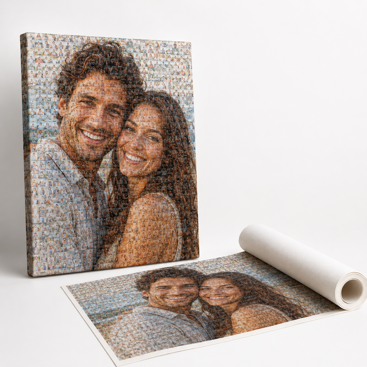 Fotomosaico personalizzato su tela