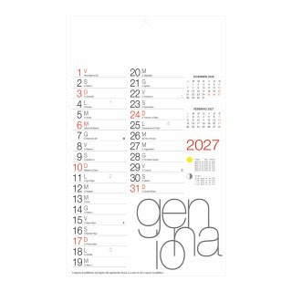 Calendari olandesi personalizzati 2027
